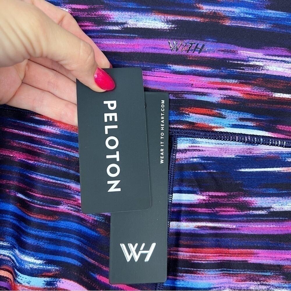 Peloton Reversible NWT Melody High-Waist Leggings S Tie-Dye Stripe 7/8 Tights - Picture 12 of 14